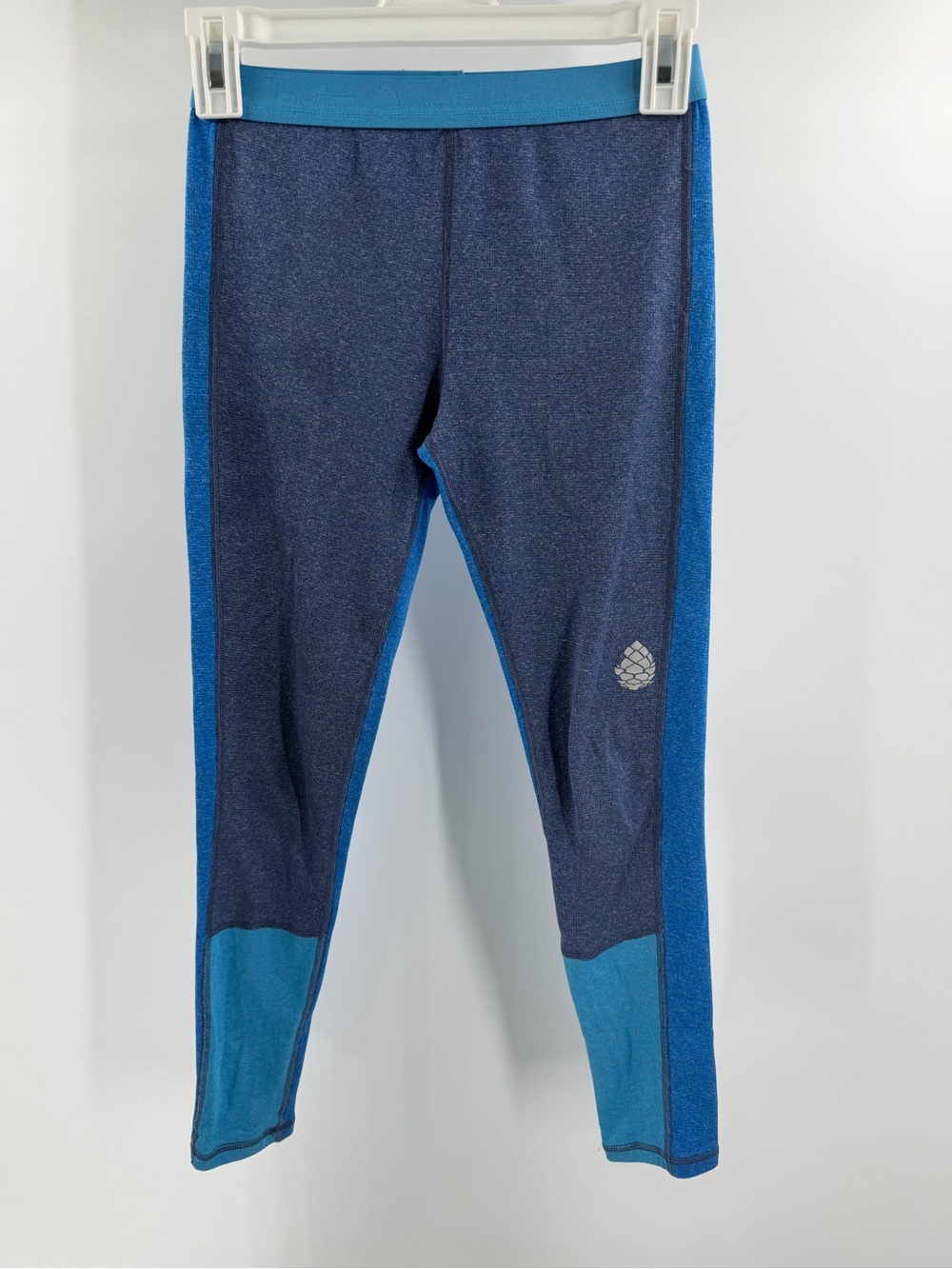 Stio Kids Size 10 Blue Two-Tone Athletic  Baselayer Leggings